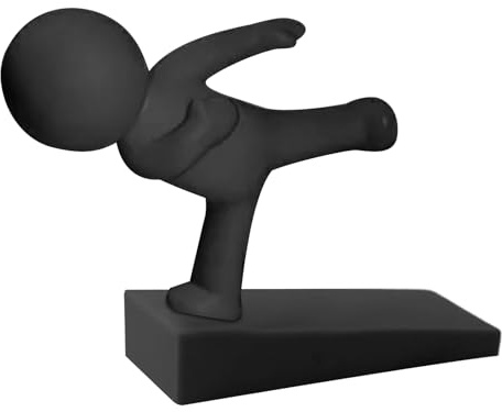 Fermaporta inferiore – Simpatiche figure a cuneo in gomma, fermaporta protettivo per pavimento, anti-spifferi, fermaporta interno, fermaporta di sicurezza per casa, camera da letto, appartamento, bar