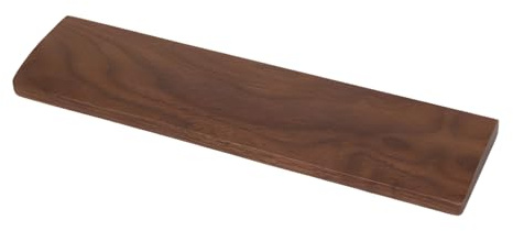 Valnötsträ handstöd för 60 % mekaniskt tangentbord, ergonomiskt sluttande kant trä handledsstöd, solid handpolerad skrivbordsdekor, 30 x 7,9 x 1,5 cm, 30 x 8 x 1,6 cm
