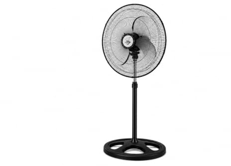 Ventilador Industrial de Pie 18 Pulgadas 80W OSO | 3 Velocidades | Oscilación Horizontal 90° | Altura Regulable | Aspas Metálicas | Motor de Alambre y Aluminio | Ventilador Silencioso Y Potente