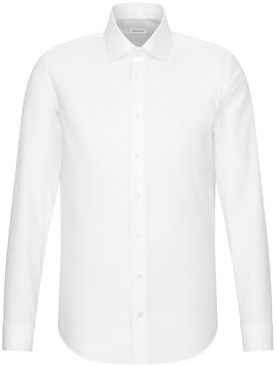 Seidensticker Herren Mens Shaped Gala Hemd, Weiß(021006), 40 EU