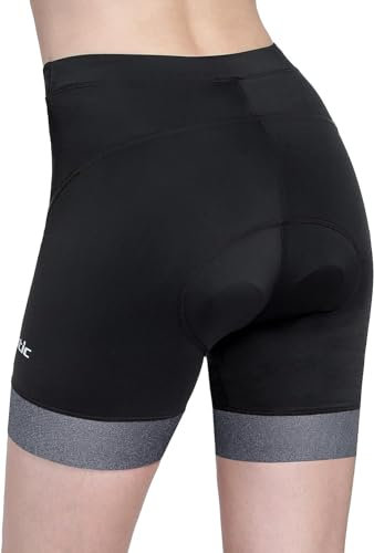 Santic Radlerhose Gepolstert Damen Radhose Fahrradhose Kurz Radsport Shorts Rennrad Hose XS