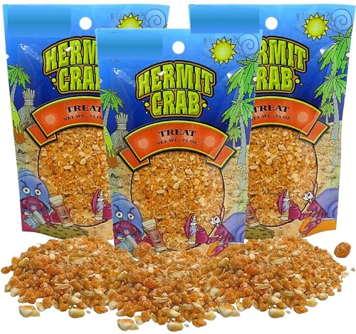 Needzo Hermit Crab Supplies Bulk All Natural Treats, Habitat Necessities for Pet Crabs, Keep Your Pets Healthy, 0.75 Ounces, Pack of 3