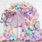 yosiio Hawaii Luftballon Girlande, Flamingo Ballon Girlande Set Rosa Grün Luftballons Kinderpartydeko, Tropische Ananas Ballon Geburtstag Strand Outdoor Luau Party Supplie (Schmetterling)