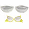 Cosbrutic Chicken Fillet Bra Inserts 1 Pair Bra Inserts Push Up Enhanced Bra Pad Shape Pad Swimsuit Underwear Enhancement Pad for Bras/Swimsuits/Suspenders/Dresses (Clear)