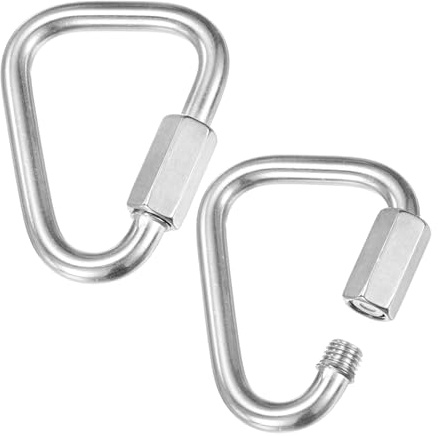 M METERXITY Quick Chain Link Connector, Stainless Steel Locking Repair Chain Links for Swing/Hiking/Backpack