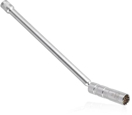 HUANR 16mm Zündkerzenschlüssel, Kfz-Zündkerzensteckschlüssel 360° Drehung