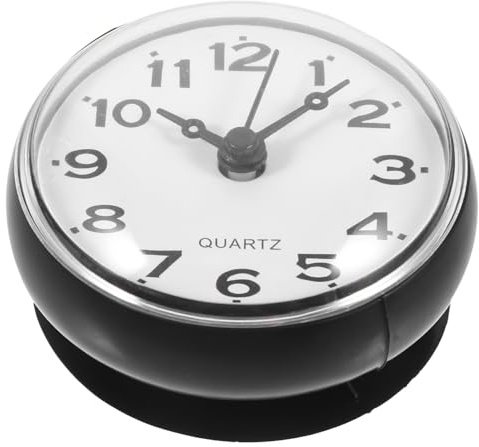 HEALEEP Reloj de Pared Adhesivo para Baño y Cocina con Diseño Elegante de Sin Resistente y Práctico para Decoración y Uso Diario