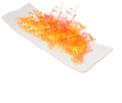 Calcium Magnesium Silicate Fibres for Fire Control in Fireplaces and Gel Burners (30X10X1CM)