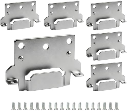 Bed Frame Support Brackets 6 Pack, Compatible with IKEA SKORVA 116791 Mounting Plate, Centre Middle Bar Brackets for HEMNES, BRIMNES & MALM Bed Frames, Mounting Plate Bed Fitting