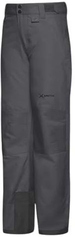Arctix Kids Snow Pants with Reinforced Knees and Seat, Charcoal, Medium