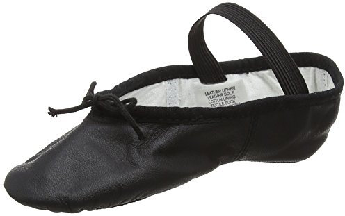 (S0209) Bloch Arise Leder Ballettschuh Schwarz EU 36 B UK 3 B