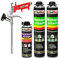 Isolbau Bauschaum-Set - Inkl. 2 x 1K Montageschaum B2 Pistolenschaum mit hervorragender Schall und Wärmedämmung (je 750 ml), 1 x PU-Schaum-Reiniger (500 ml) & 1 x Schaumpistole, Dämmen