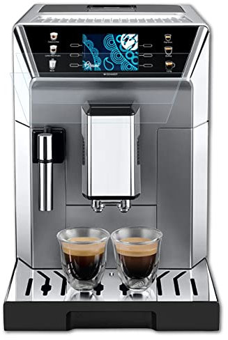 Bruni Schutzfolie kompatibel mit DeLonghi PrimaDonna Class ECAM550.85.MS Folie, glasklare Displayschutzfolie (2X)
