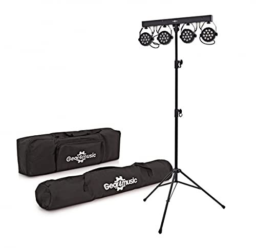 Luces para DJ - Sistema de iluminación de escenario Mini Par Can de Gear4music 48W