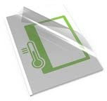 Renz 295018000 Thermo-Bindemappe mit klarem Deckblatt, Weiß, A4, 18mm Bindedicke, 50 Stück