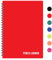 Fitness Logbuch Plastik-Cover Rot (in englischer Sprache)