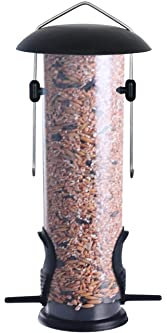 Vogelfuttersäule für Mischfutter 10 x 23 cm Futterspender hängend