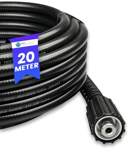 M&M Smartek Hochdruckschlauch mit M22 IG Ersatzschlauch 160bar 40° für Kärcher K2/K3/K4/K5 (20 Meter)