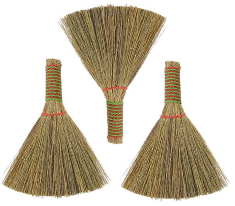 OUNONA 3pcs Hand Broom Small Tabletop Broom for Home Cleaning for Desk Corners Kitchen Counter Dust Removal Lightweight