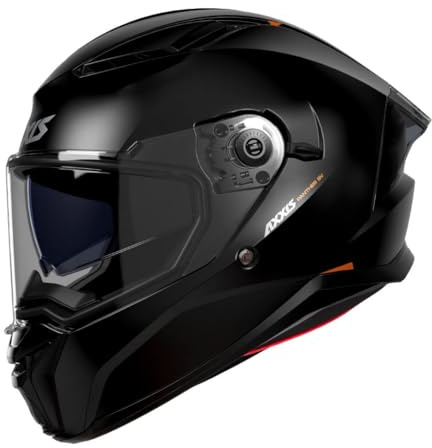 AXXIS Casco Moto Casco Panther Sv Solid Negro Brillo M Negro Brillo M