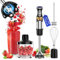 Electric Stick Hand Blender Handheld - 1100W 5-in-1 Immersion Stick Blenders for Kitchen Soup with 12 Speed, Turbo Boost, Chopper, Beaker, Whisk and Milk Frother for Milkshake Puree Smoothie Baby Food