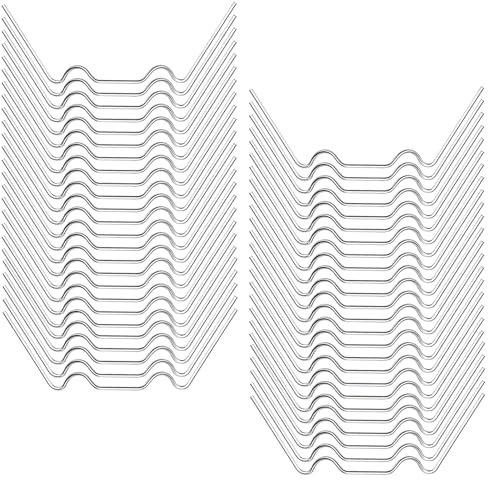 LIURFLNC 50 Stück Gewächshaus Klammern, Gewächshaus Zubehör, Rostfrei Klammern für Gewächshaus, Sturmfest Gewächshausklammern Sturmfest für Gewächshaus Hohlkammerplatten Gewächshaus Platten