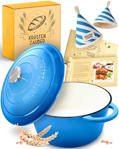 KRUSTENZAUBER Stampo per pane in ghisa con coperchio