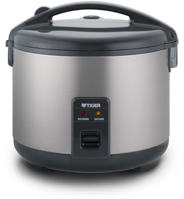 Tiger JNP-S10U-US 5.5-Cup White Rice Cooker with Nonstick Inner Pot, Retractable Power Cord and Keeps Hot Up to 12 Hours (Urban Satin)