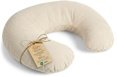 Amningskudde baby Premium 150 cm C-form nyfödd Nursing Pillow halvmåne