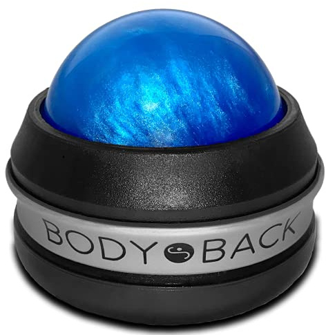 Body Back Manual Massage Roller Ball | Deep Tissue Roller & Lacrosse Ball - Hand Held Massager for Sore Muscles & Joint Pain | 360 Degree Mobility Therapy Ball | Ideal for Athletes & Fitness Recovery