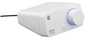 EPOS GSX 300 - External Computer Sound Card - High-Resolution Stereo and 7.1 Surround Sound - LED Volume Dial, Customizable Smart Button - Windows 10 Synchronized - Snow Edition
