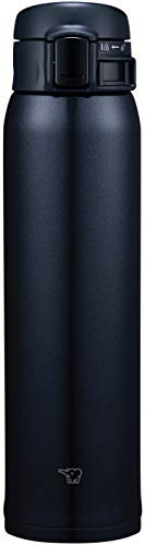 Zojirushi SM-SR60 Thermosbecher Flasche 0.60 l, Edelstahl, 6 Stunden heiß & kalt, Unisex, schwarz