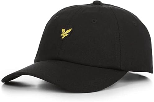 Lyle & Scott Berretto da Baseball da Uomo/Donna: Un Copricapo alla Moda in 100% Cotone di Alta qualità con vestibilità Comoda e Regolazione della Taglia., Nero, Taglia Unica