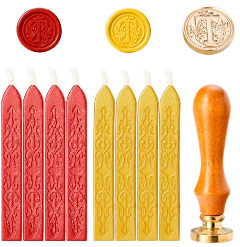 sigillvaxset, vaxsigillstämpelstämpelset, sigillstämpel personlig, sigill vaxstämpel, vaxsigill bröllop, sigillset, vaxsigillstämpel bröllop, sigill vax guld röd
