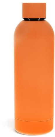 Rex London Rubber coated steel bottle 500ml - Orange