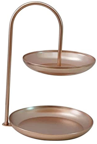 KIMISS Frutero con Bandeja de Hierro nórdico: Creativo de Múltiples Capas para Refrigerios para Sala de Estar, de Almacenamiento y Servicio Versátil, Ideal para Mesa de (#13)