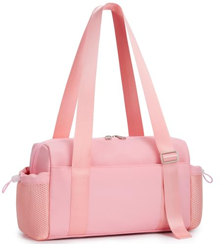 WLLWOO Small Gym Bag Wet Pocket Women Mini Tote Yoga Duffle Bag Lightweight Workout Bag for Dance Weekends Sports
