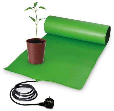 BioGreen Anzuchtbooster Heizmatte für Pflanzen | 40 x 65 cm | 42 Watt | wasserdichte Wärmeplatte | Turbo für Ihre Samen | für Keimung & Stecklinge