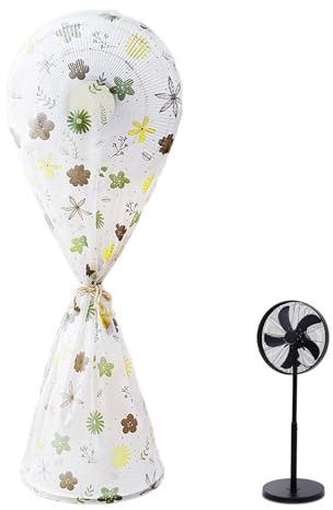 Bimkole Ventilateurs électriques Couvercles anti-poussière, Ventilateur rond sur pied Couvercle anti-poussière Protecteur de protection ventilateur de sol domestique Housse de protection