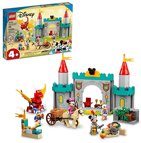 LEGO Disney Mickey and Friends Castle Defenders 10780 Buildable Toy with Minnie, Daisy and Donald Duck Plus Dragon & Horse Toys for Kids 4 Plus Years Old