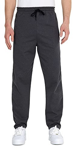 Comeor Pantalon de Jogging pour Homme avec Poches Zippées en Coton Pantalon D'entraînement de Sport