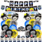 WIDEBG Polizei Geburtstag Deko Luftballons Polizeiauto Folienballon Geburtstag Tortendeko Polizei Kindergeburtstag Happy Birthday Girlande Latexballon 30 Stück