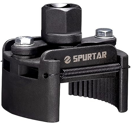 Spurtar Ölfilterschlüssel 60-80mm Ölfilter Schlüssel Universal Auto Federbelastet Verstellbar Ölfilter Werkzeug für Ölwechsel an Auto Motorrad Lkw Boat