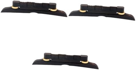 TOYANDONA Pcs Mandolin Guitar Bridge Ebony Height Adjustable Guitar Bridge for Mandolin Lightweight and Easy to Use