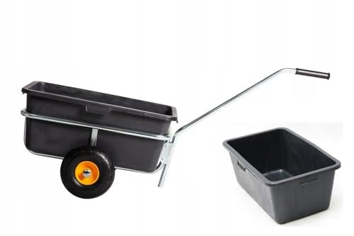 Handwagen 2-Rad PU Bollerwagen Gerätewagen Zusatz Wanne 150 Kg Ladevolumen Kelberg Schubkarre 120 l (gehäuft)