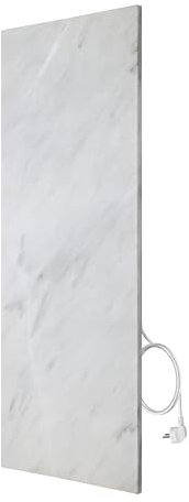 Marwona Chauffage infrarouge en pierre naturelle avec WiFi smart thermostat I 800 W I Bianco A-800 I Chauffage mural en pierre naturelle à économie d'énergie I 5 ans de garantie