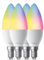 Tapo L430C Lampadina Alexa E14 Multicolore e Dimmerabile a Doppio Strato, 2500-6500K, Sync-to-Music, Illuminazione Automatica del Bioritmo, Programazione & Timer, Compatibile con Alexa e Google, 4pz