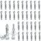 Lxoraziy Lot de 50 Chevilles Métalliques à Expansion M6 x 52 mm, Chevilles pour Plâtre & Aggloméré, pour Plaques de Plâtre Brique Creuse