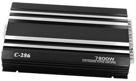 BUGUUYO Amplificatore Stereo 4 Vie per Auto Ingressi Aux USB Uscita Audio Potente Impianto Audio da Facile Installazione