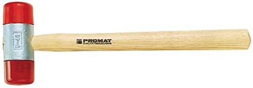 Kayser Promat 811535 martello antirimbalzo D.50 MM 920 G ca rosso schlagf. con manico in legno PROMAT